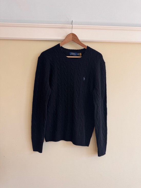 Ralph Lauren Other - Polo Ralph Lauren Cable Knit Crewneck Sweater S | Black | Wool Blend